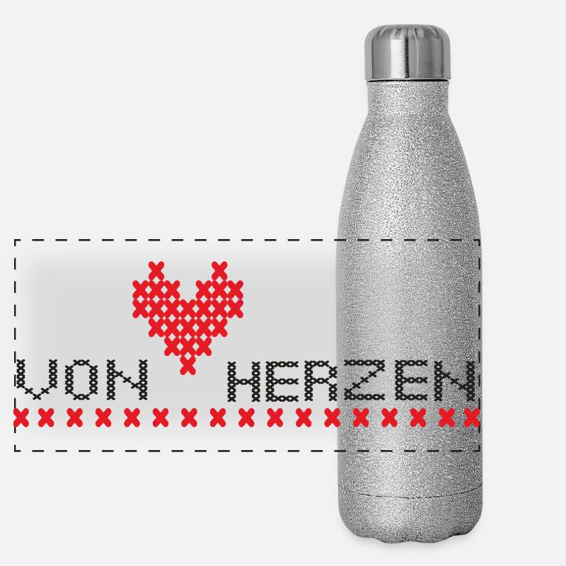 From the heart Panoramic Glitter Thermal Bottle 500 ml