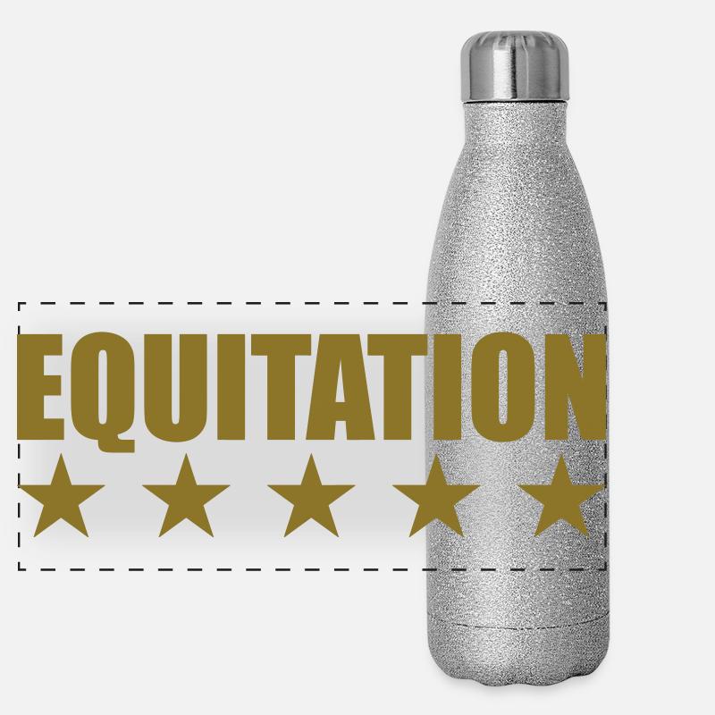 Equitation Gourde isotherme panoramique pailletée 500 ml