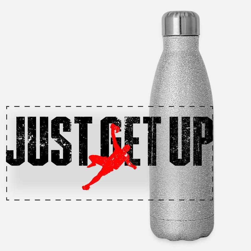 Crimson Dunk Silhouette Panoramic Glitter Thermal Bottle 500 ml