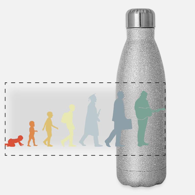 Évolution du guitariste Gourde isotherme panoramique pailletée 500 ml