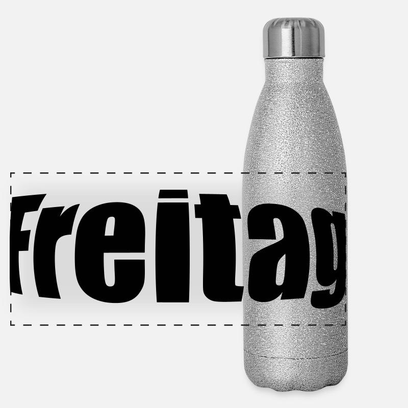 Friday Panoramic Glitter Thermal Bottle 500 ml