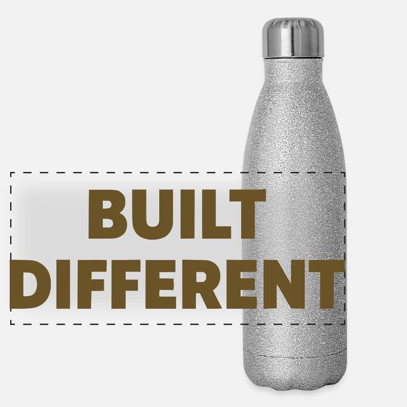 Typographie d’affirmation différente construite Gourde isotherme panoramique pailletée 500 ml