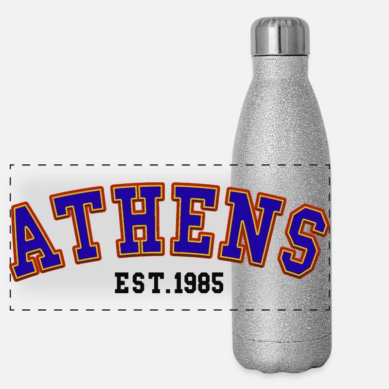 Athènes Est.1985 Gourde isotherme panoramique pailletée 500 ml