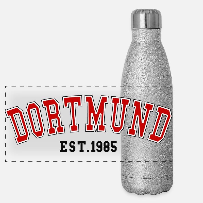 Aéroport de Dortmund 1985 Gourde isotherme panoramique pailletée 500 ml