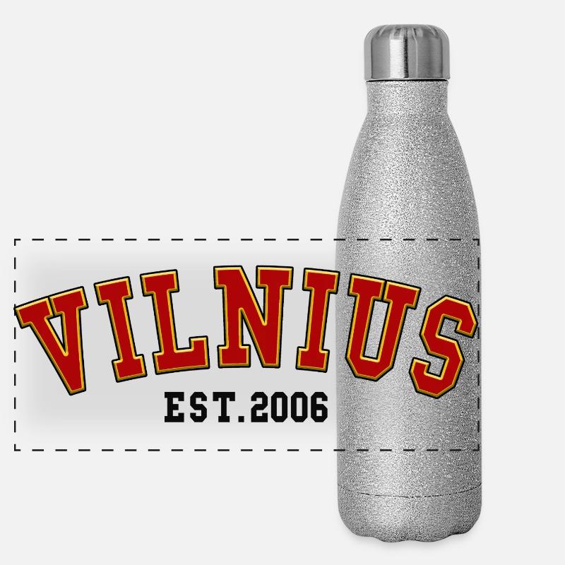 Vilnius Est. 2006 Panoramic Glitter Thermal Bottle 500 ml