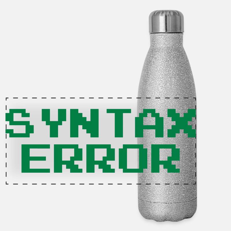 Syntax Error Gourde isotherme panoramique pailletée 500 ml