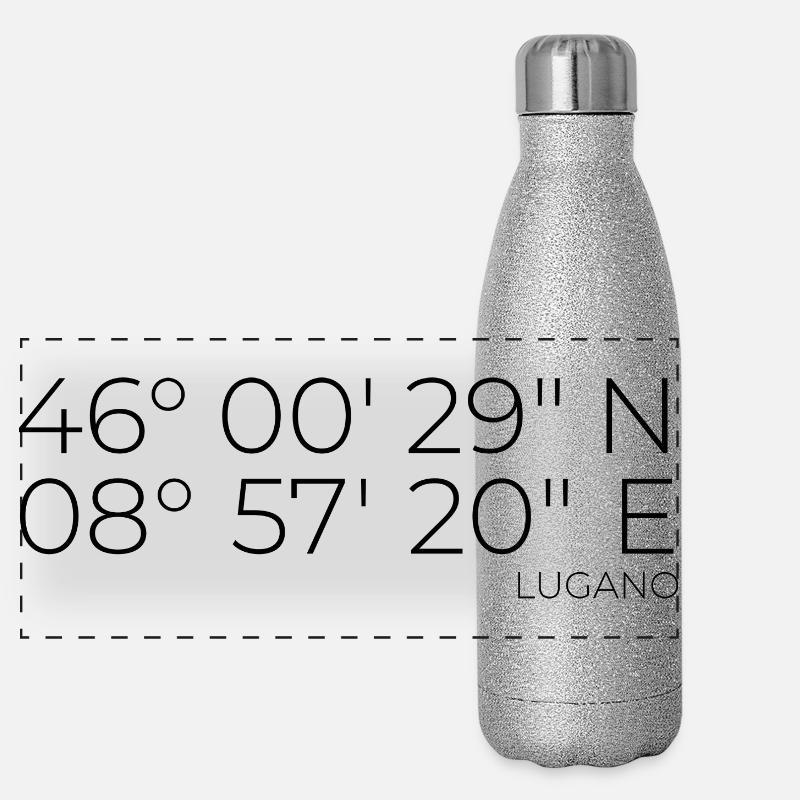 Coordinates: Lugano, Canton of Ticino Panoramic Glitter Thermal Bottle 500 ml