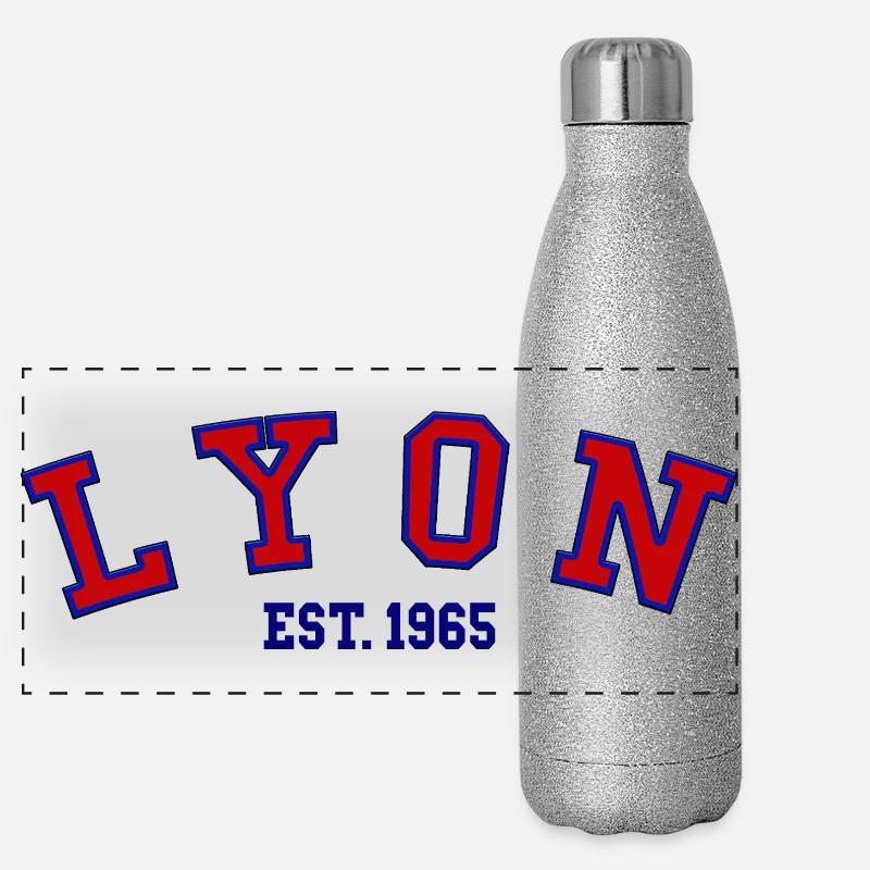 Lyon Est. 1965 Gourde isotherme panoramique pailletée 500 ml