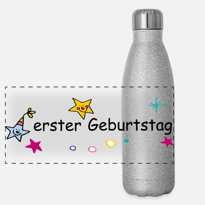  Geburtstag  Panorama Glitzer Isolierflasche 500 ml