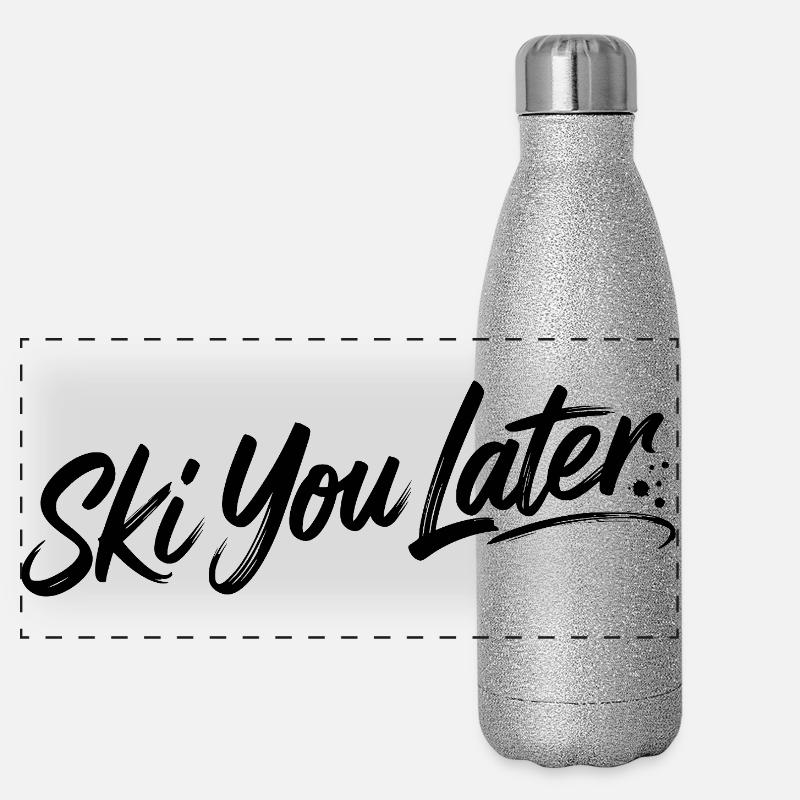 Ski you later Panorama Glitzer Isolierflasche 500 ml