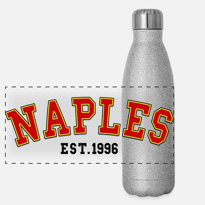 Neapel gegründet 1996 Panorama Glitzer Isolierflasche 500 ml