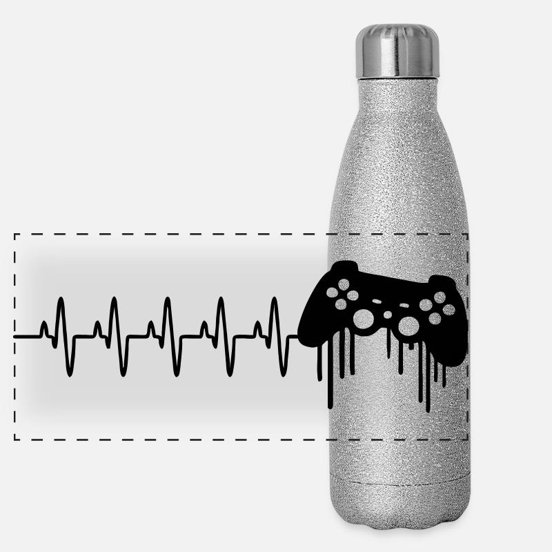 Gamer_liebe Gourde isotherme panoramique pailletée 500 ml