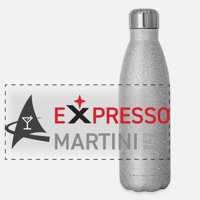 EXPRESS Martini Panorama Glitzer Isolierflasche 500 ml