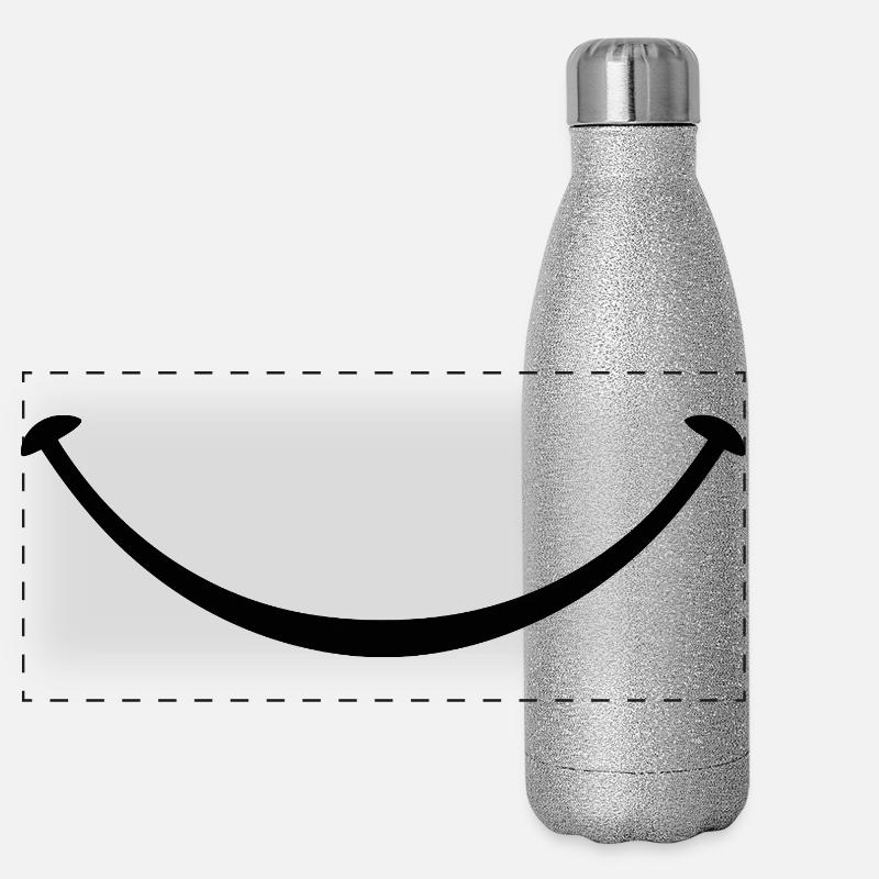 smile Panoramic Glitter Thermal Bottle 500 ml