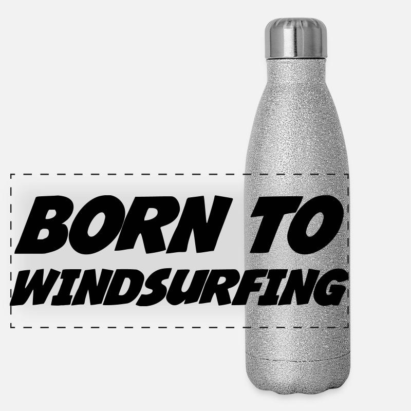 Planche à voile / Véliplanchiste / Windsurf / Gourde isotherme panoramique pailletée 500 ml