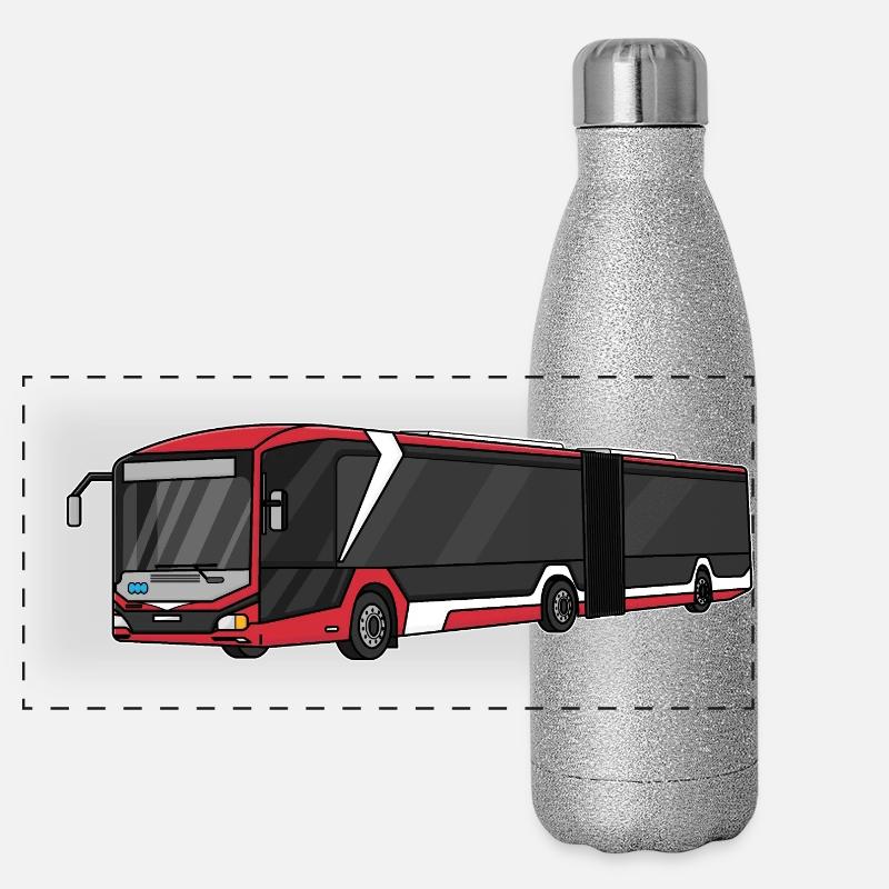 Bus Panoramic Glitter Thermal Bottle 500 ml