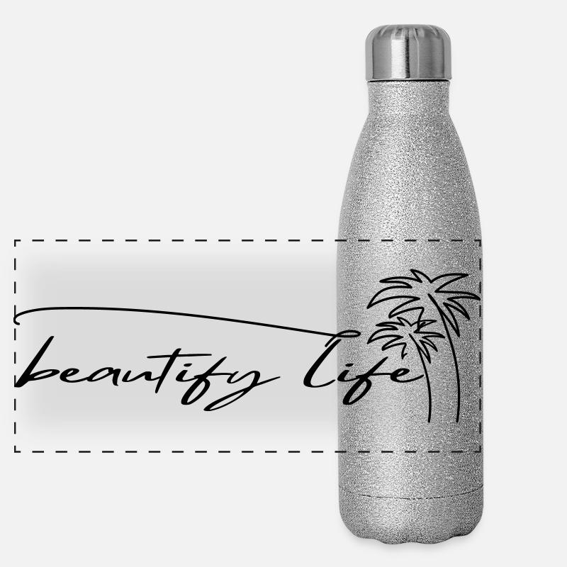 BEAUTIFY LIFE Gourde isotherme panoramique pailletée 500 ml