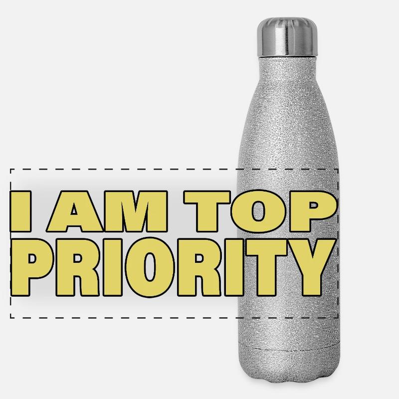 TOP PRIORITY Panorama Glitzer Isolierflasche 500 ml