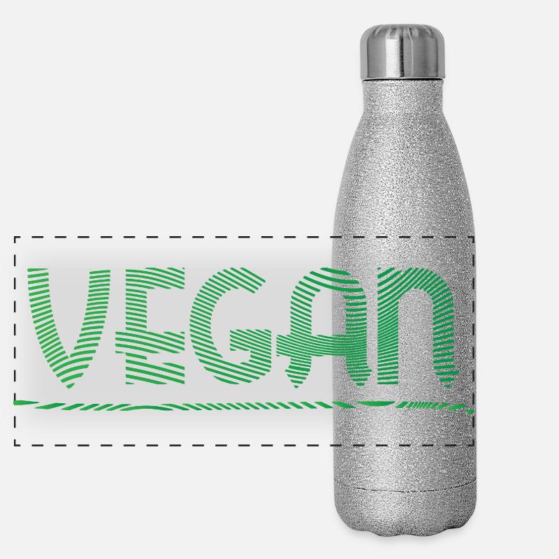 Vegan Panoramic Glitter Thermal Bottle 500 ml