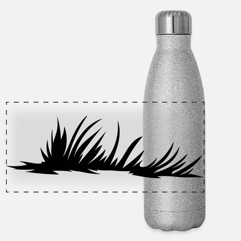 wiese meadow Panorama Glitzer Isolierflasche 500 ml