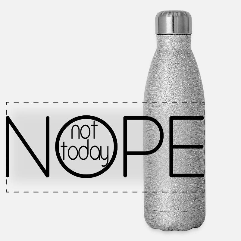 NOPE NOT TODAY V1 Gourde isotherme panoramique pailletée 500 ml