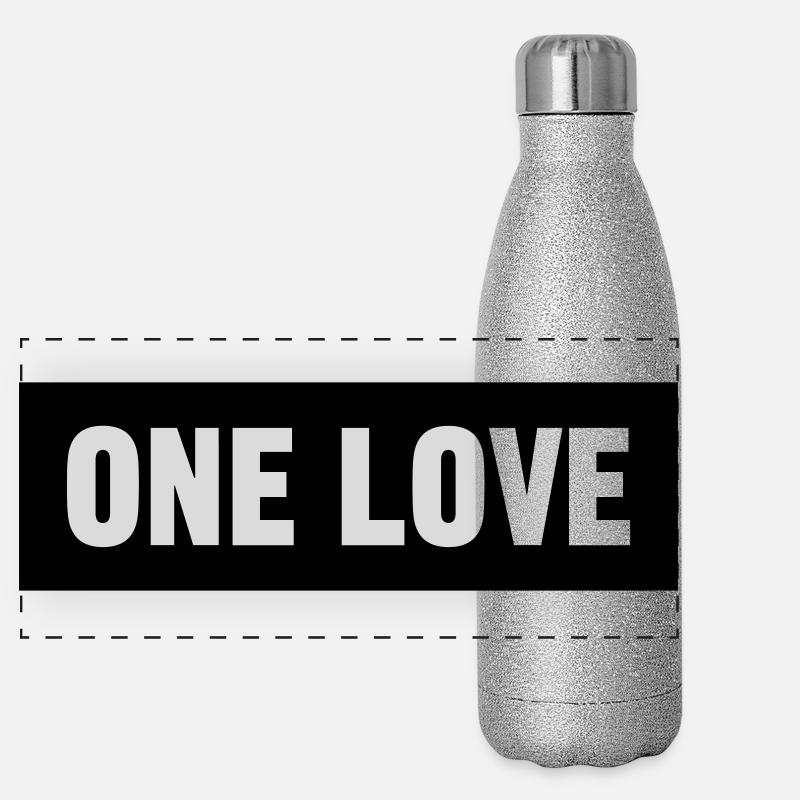 One Love Panorama Glitzer Isolierflasche 500 ml