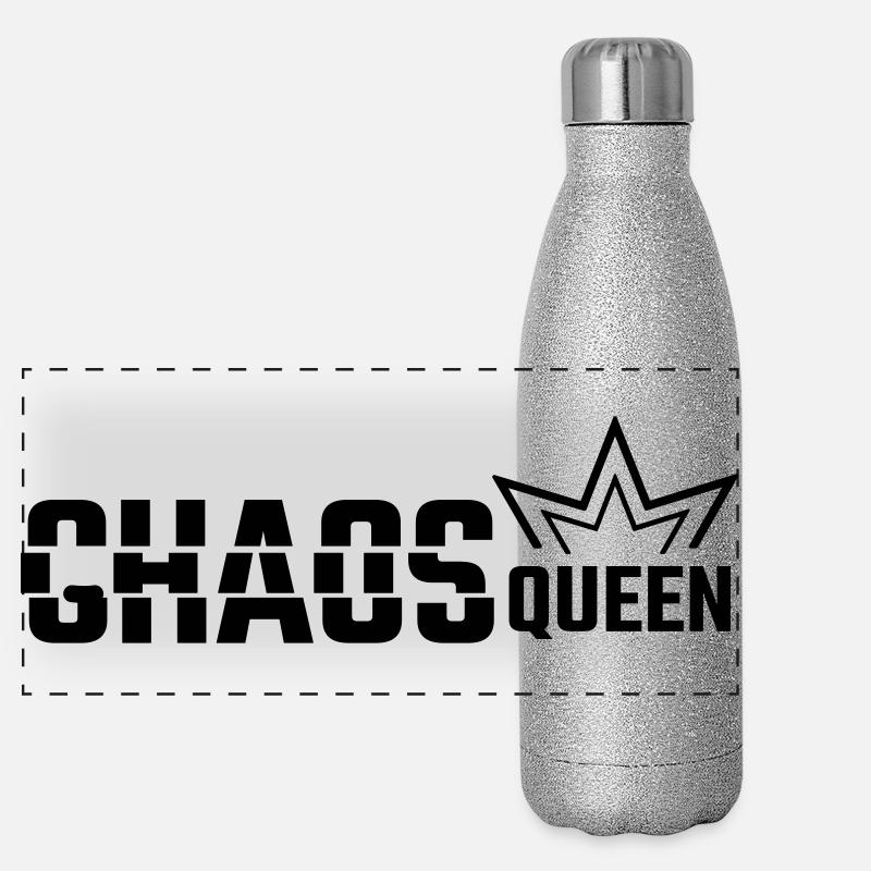 REINE DU CHAOS Gourde isotherme panoramique pailletée 500 ml