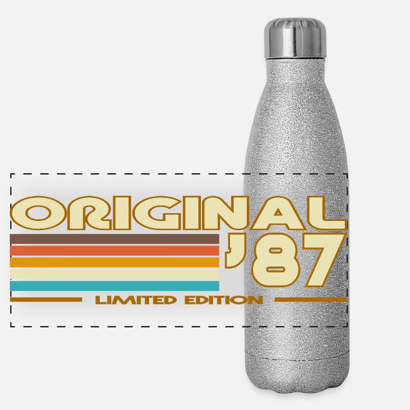 Original 87 Retrowave Rayures Gourde isotherme panoramique pailletée 500 ml