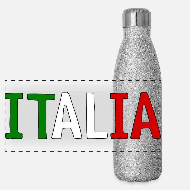 Italia Panorama Glitzer Isolierflasche 500 ml