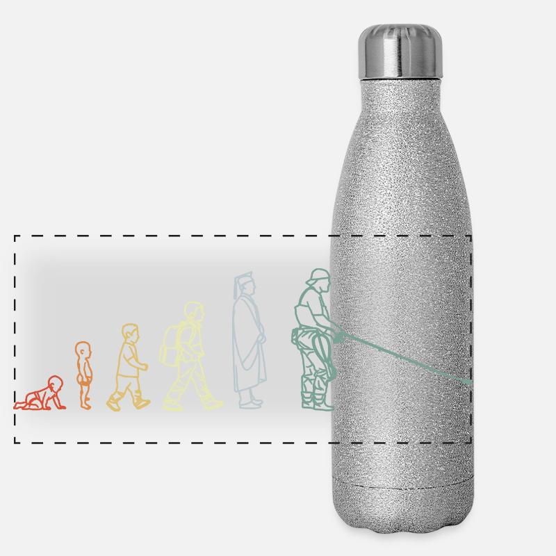 Développement Pêche Gourde isotherme panoramique pailletée 500 ml