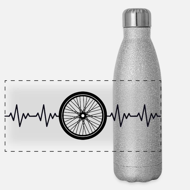 Cyclisme ECG Cycler Roue de vélo Gourde isotherme panoramique pailletée 500 ml