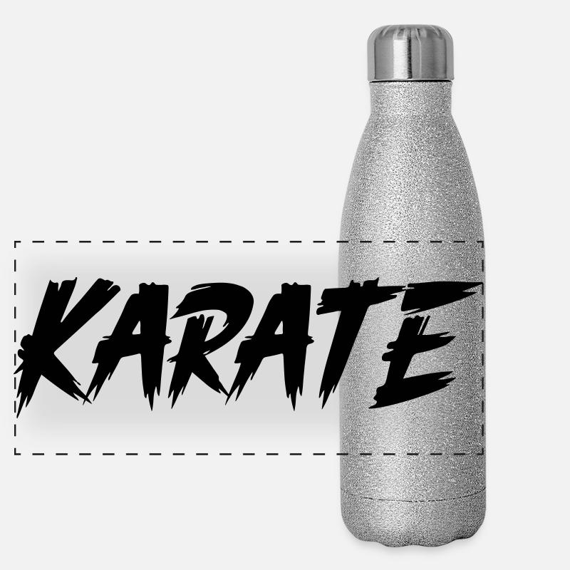 karate Panorama Glitzer Isolierflasche 500 ml