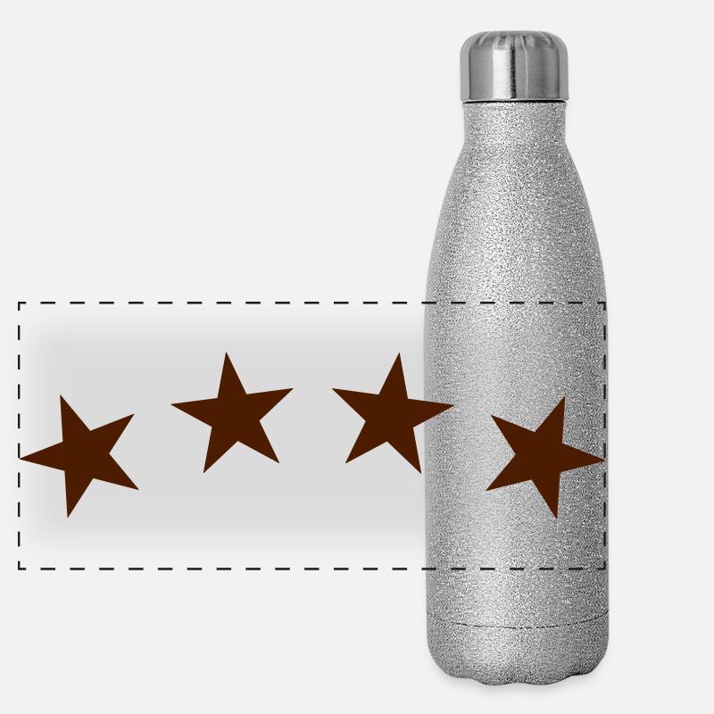sterne Panorama Glitzer Isolierflasche 500 ml