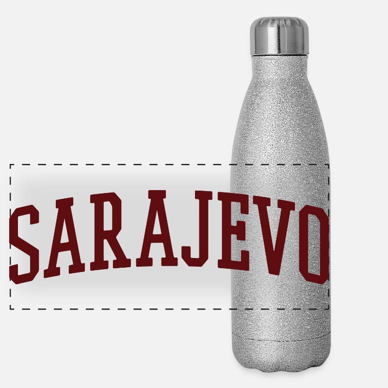 Sarajevo Panoramic Glitter Thermal Bottle 500 ml