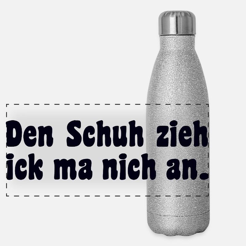 Dicton en dialecte berlinois Gourde isotherme panoramique pailletée 500 ml