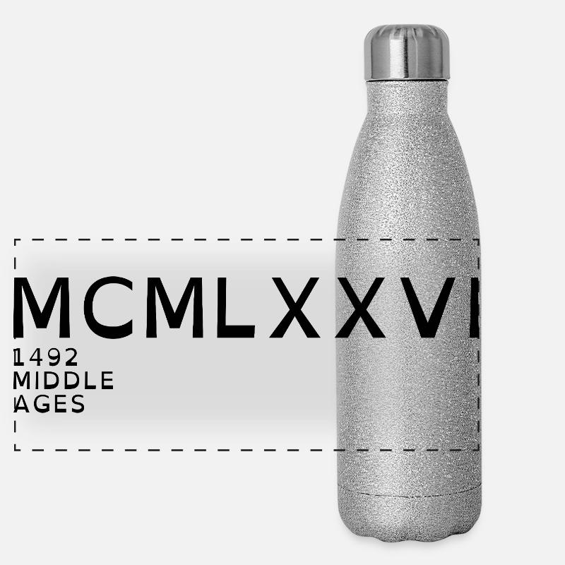 1976_LINE_black Panoramic Glitter Thermal Bottle 500 ml