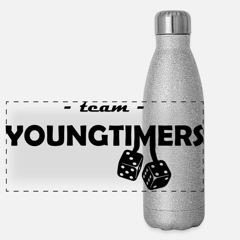team youngtimers Gourde isotherme panoramique pailletée 500 ml