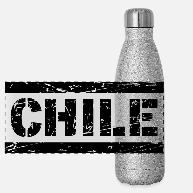 Chile Panorama Glitzer Isolierflasche 500 ml