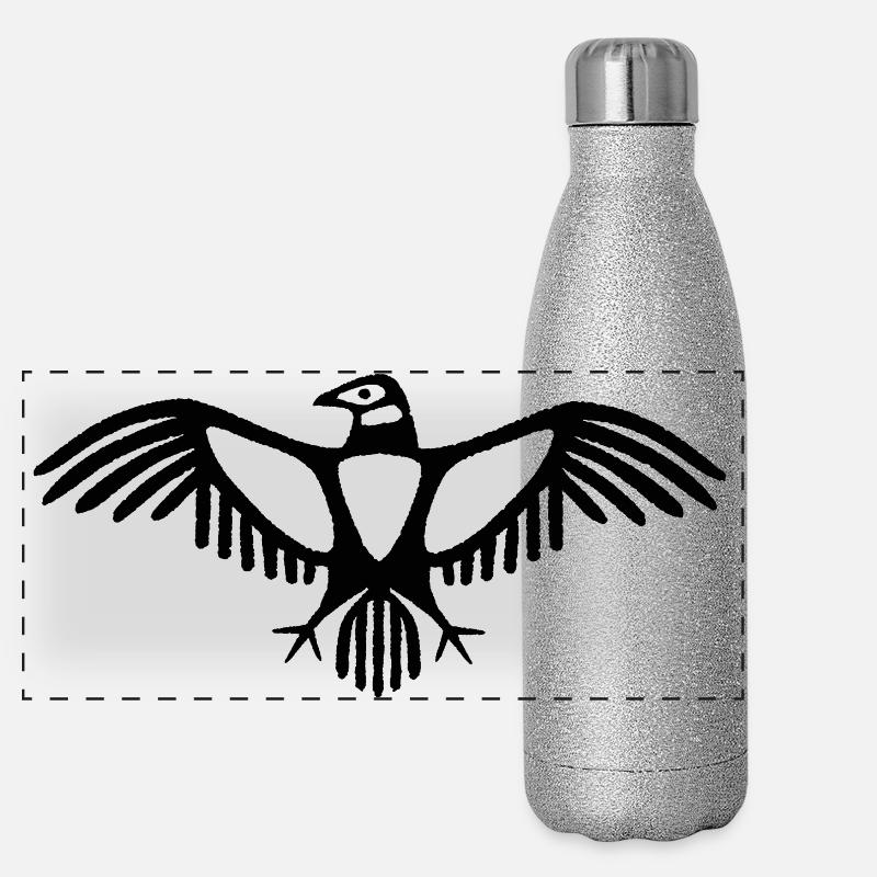 Kondor-Emblem Panorama Glitzer Isolierflasche 500 ml