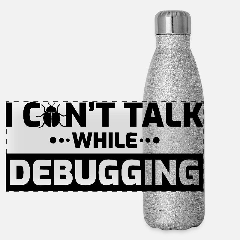 Ich kann beim Debuggen nicht sprechen Panorama Glitzer Isolierflasche 500 ml
