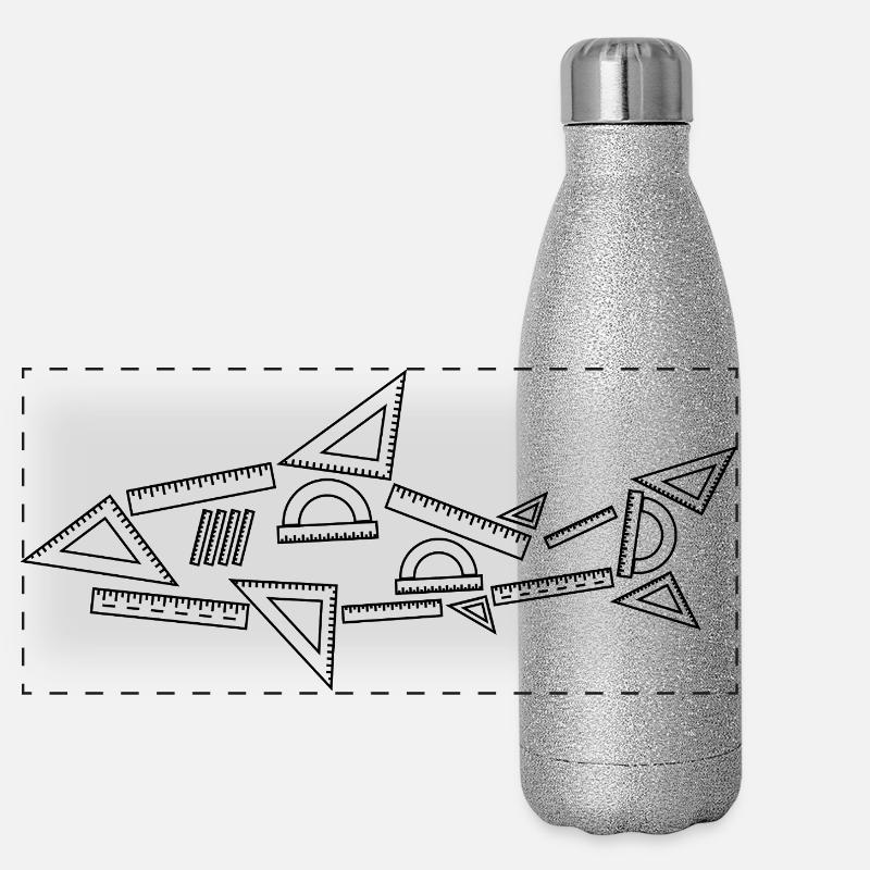 Math Shark Panoramic Glitter Thermal Bottle 500 ml