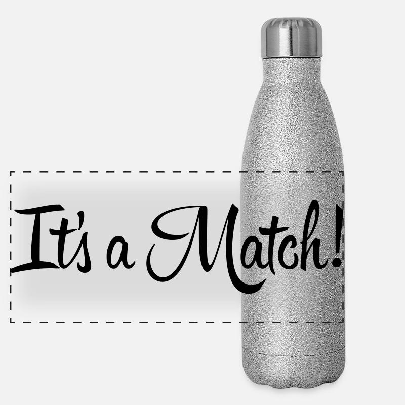 It's a Match! Gourde isotherme panoramique pailletée 500 ml