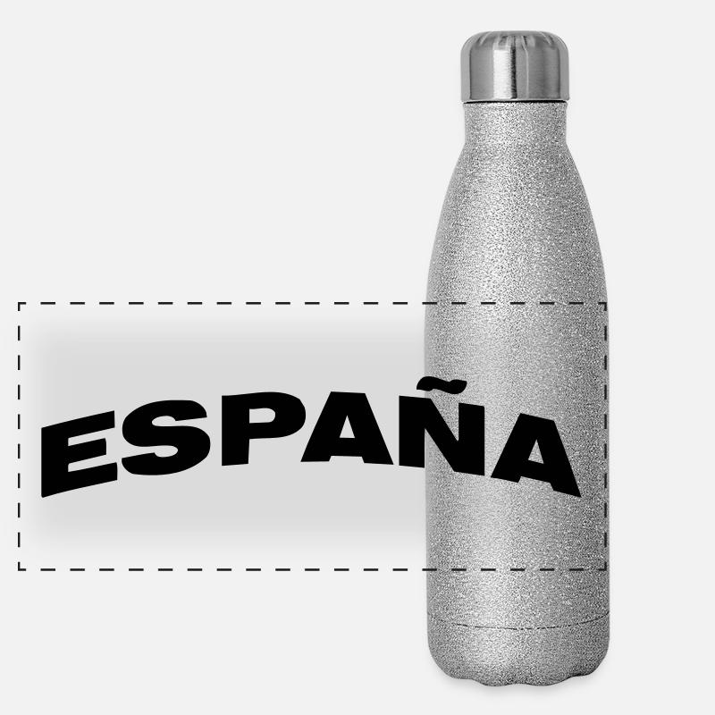 Spanien Panorama Glitzer Isolierflasche 500 ml