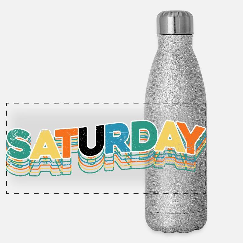 Saturday Panoramic Glitter Thermal Bottle 500 ml