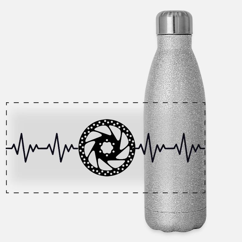 Vélo à disque de frein, VTT, vélo de route ECG Gourde isotherme panoramique pailletée 500 ml