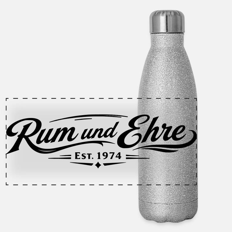 Rum und Ehre Panorama Glitzer Isolierflasche 500 ml