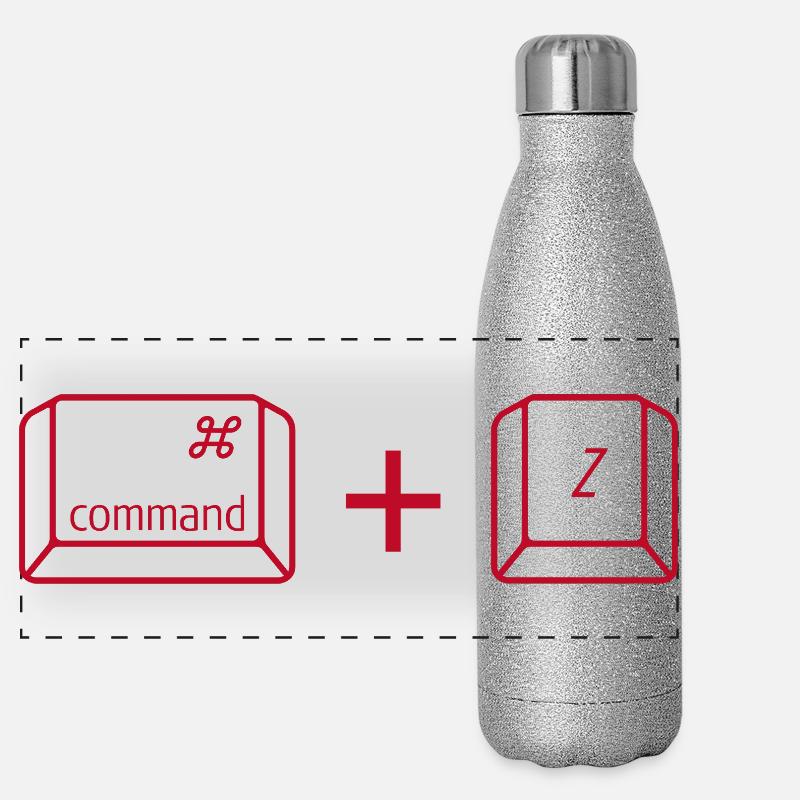 Commande + Z Gourde isotherme panoramique pailletée 500 ml