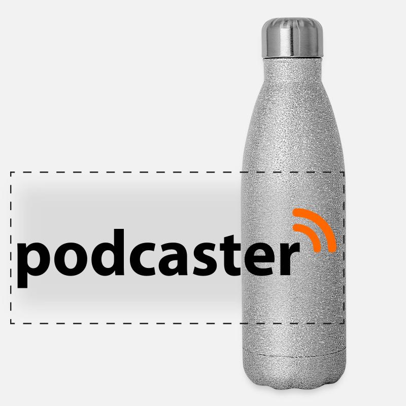 Podcaster Panorama Glitzer Isolierflasche 500 ml