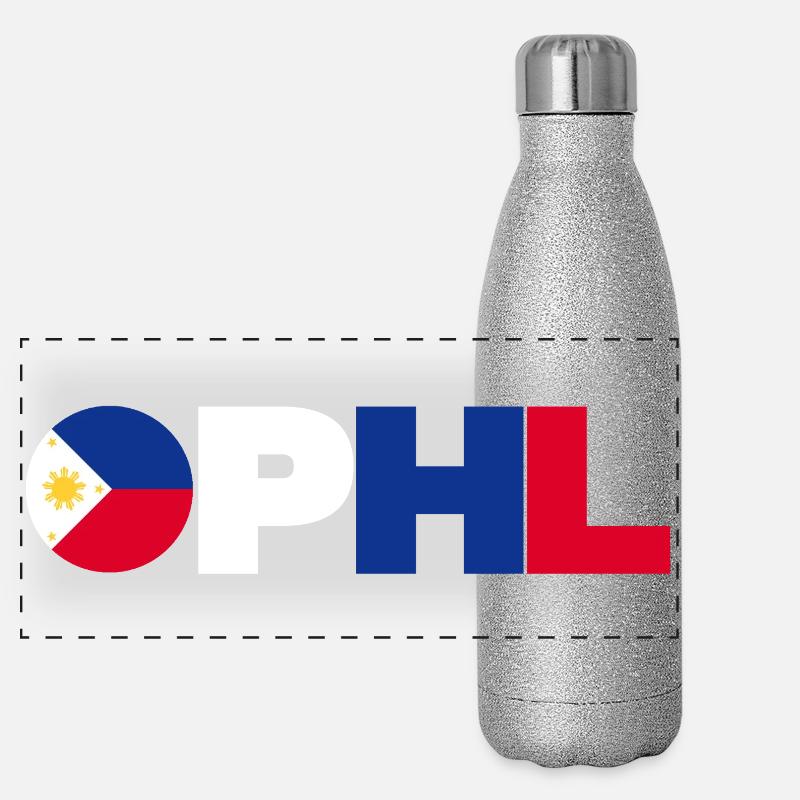 Philippines Gourde isotherme panoramique pailletée 500 ml