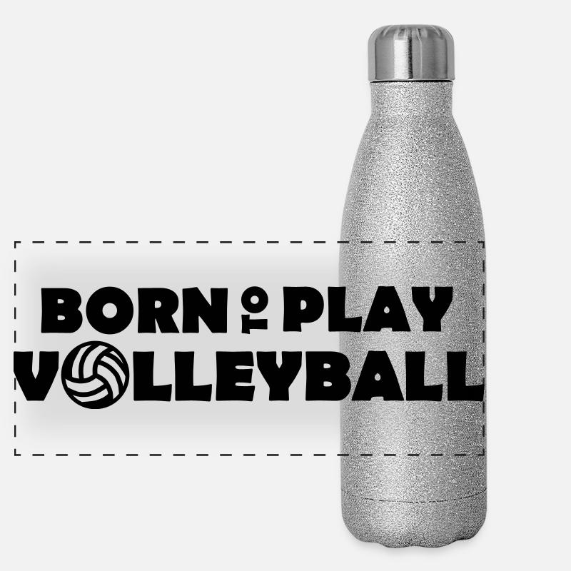 Born to play Volleyball Panoramic Glitter Thermal Bottle 500 ml